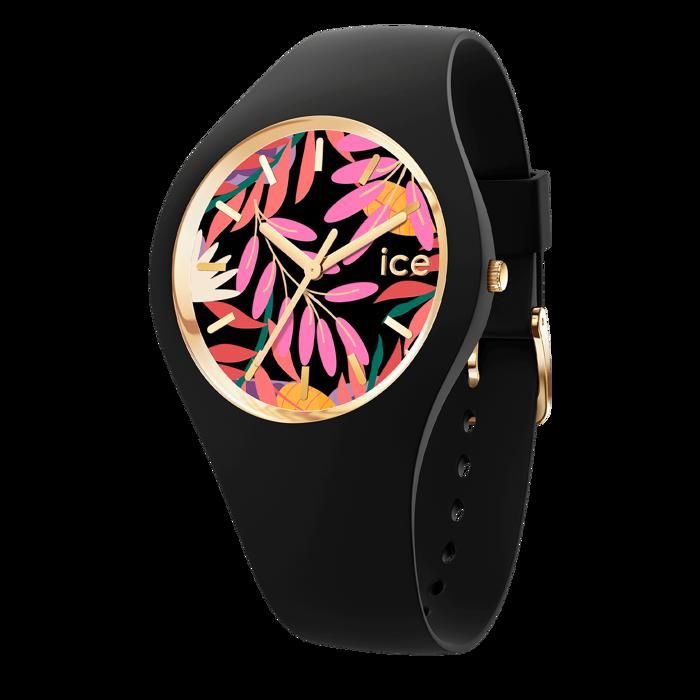 Bracelet silicone / plastique femme - ICE WATCH - Montre Ica Watch Flower  Colour leaves M - Couleur de la matière:Noir , - Achat/vente montre Femme  Adulte - Cdiscount