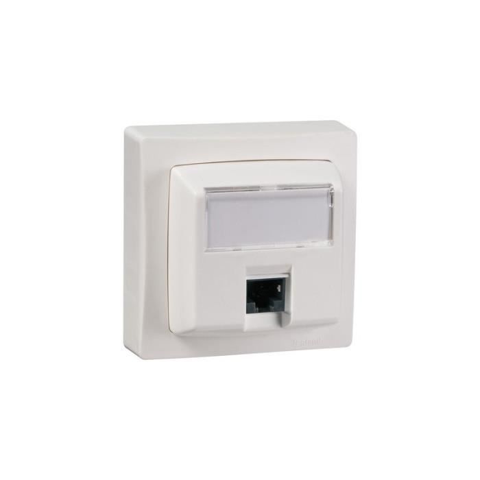 Legrand 0 765 62 Presa RJ45 Cat.6 FTP Bianco | Mosaic 76562 Connessione Rapida Senza Utensili