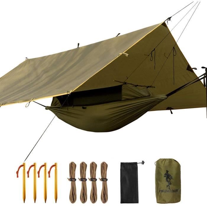 Hamac - Soldier Tactique Camping Randonnée Kit Bâche Multifonction Portable Étanche Lit