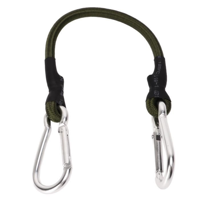 ASelected Lot De 5 Mousqueton Escalade Noir INOX - 20KN(2000KG