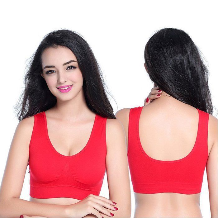 Lot de 3 Brassière Femmes - yoga - XHM478a1 - Rouge - brassières de sport grande taille