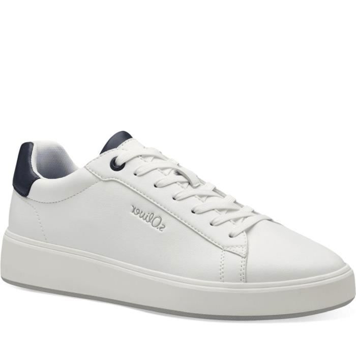 s.Oliver Baskets s.Oliver 5-13608-42 100 Blanc Chaussures Homme - Marque: s.Oliver - Modèle: Baskets - Couleur: Blanc