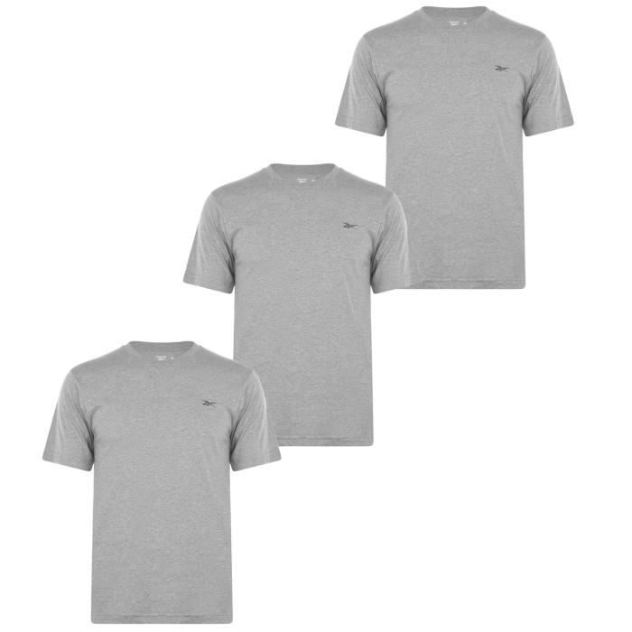 Reebok Lot De 3 T-Shirt Coton Hommes