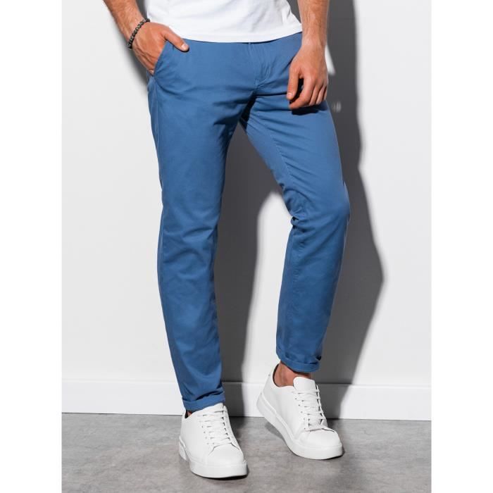 Pantalon chino - Ombre - Pour Homme - Bleu