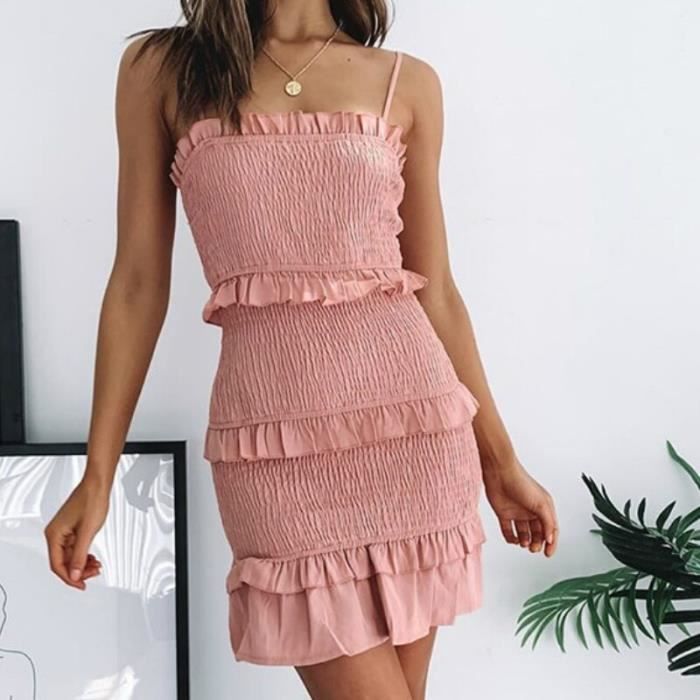 Robe Forever 21 Bleu Marine à Niveaux Et Dentelle - Taille Fille 7/8, Occasion Excellent état