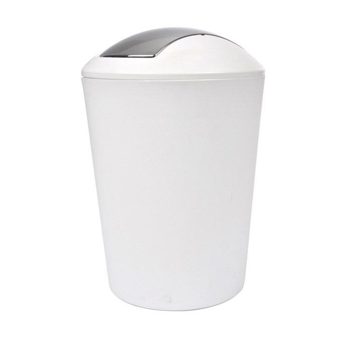 Poubelle à Bascule Vitamine II 5L - Gris Clair, Ouverture "flic Flac", Plastique, Design Pratique - 4