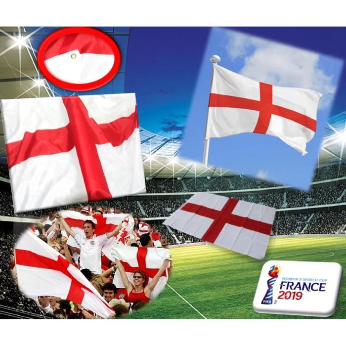 Drapeau Angleterre 90 X 150 Cm Flag Anglais Engand Supporter Coupe Du Monde Feminine Fifa 2019 France Football Phonillico Cdiscount