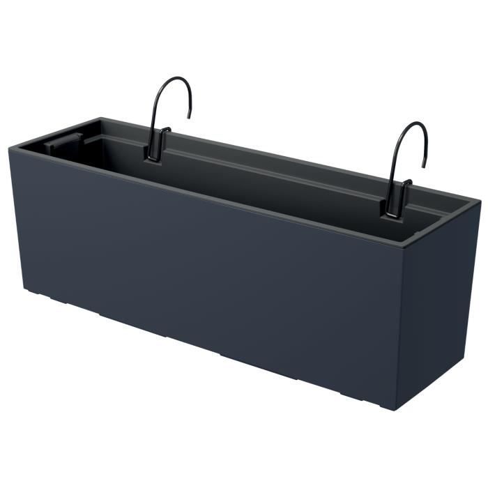 Bac à fleurs - Prosperplast - Urbi Case W - Rectangulaire - Plastique - Anthracite mat