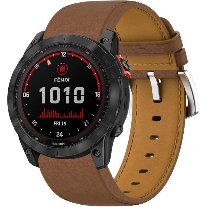 Bracelet QuickFit Nylon Pour Garmin Fenix 6X/7X/5X/5X Plus - 26mm - Bleu Gris - Neuf Avec Étiquettes