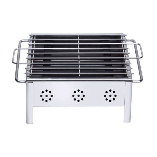 Griglia Per Barbecue In Acciaio Sauvic - 65x40 Cm, Piedini 14 Cm, Per Fuoco E Camino