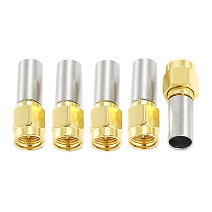 Paquet de 4 SMA Mâle Connecteur à Sertir