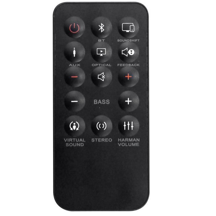 Télécommande Universal De Replacement Pour Barre De Son. Durable Et Facile A Utiliser Meme Pour Les Personnes Agees Et Les Enfants