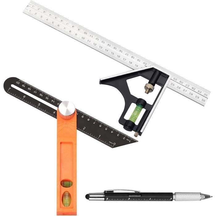 Qiilu Règle D'échelle En Plastique Règle D'échelle Outils De Mesure Multi-ratios Pliants En