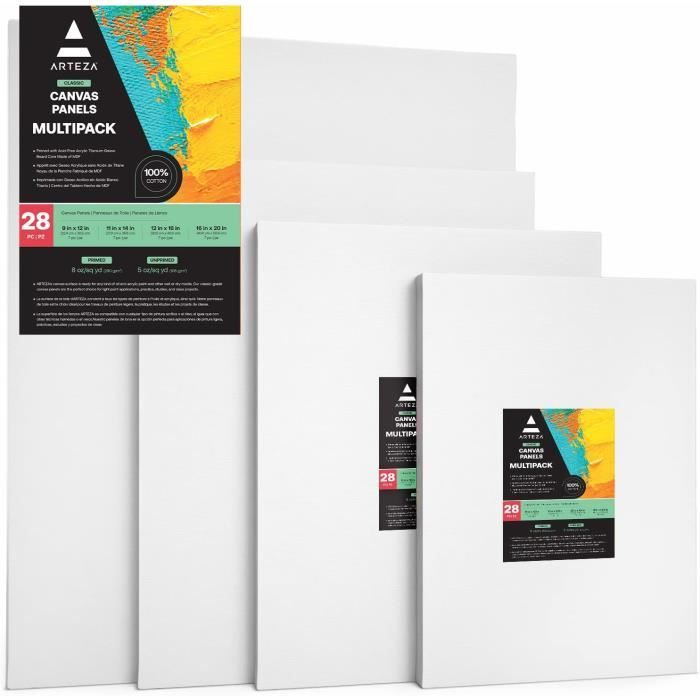 Lot De 6 Toiles Artisanales Carrées - Crafter’s Square - 8x8 Et 8x10 Pouces