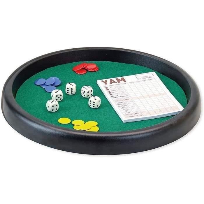 DUCALE _ Piste de Jeux Neuve _ 33 cm _ avec 5 dès et 21 jetons de couleur - Jeux & Jouets