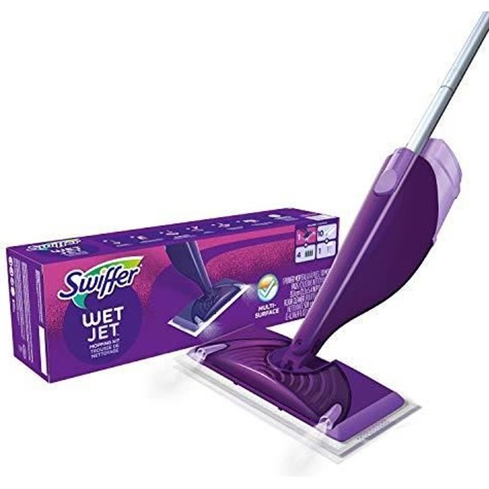 Swiffer WetJet Balai Spray - Kit De Démarrage Pour Tous Types De