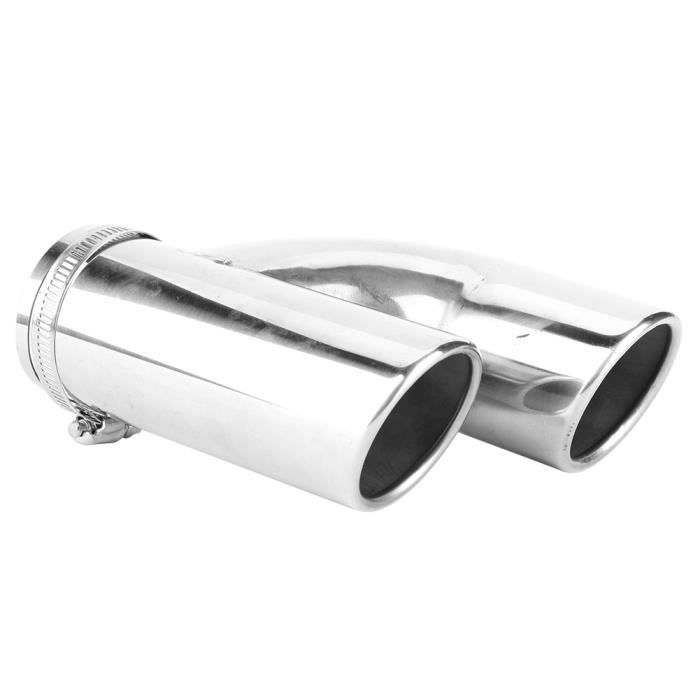 Embout D'échappement Universel Acier Inoxydable Plat - Garniture Tuyau Échappement Voiture