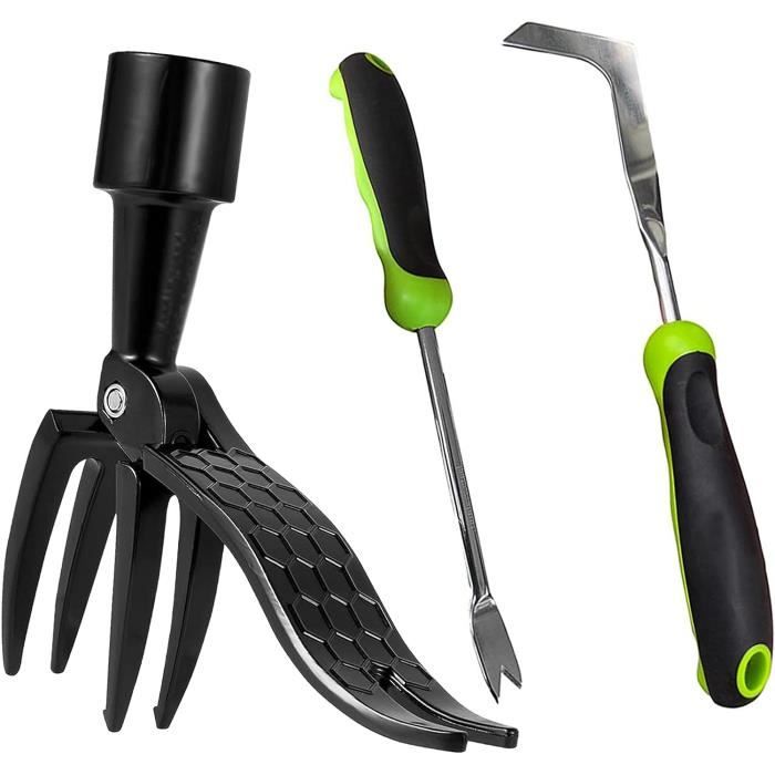 Brosse Désherbante Télescopique 135cm Avec 3 Têtes - Anti Mousse Pavés