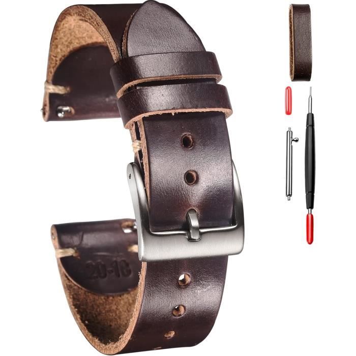 Fullmosa Bracelet 22mm 20mm 24mm 19mm 18mm Bracelet de Montre en Cuir, Bracelet de Montre de Remplacement Compatible avec smartwatch et montres universelles, Bracelet de Montre pour Homme et Femme Fullmosa Bracelet 22mm 20mm 24mm 19mm 18mm Bracelet de Montre en Cuir, Bracelet de Montre de Remplacement Compatible avec smartwatch et montres universelles, Bracelet de Montre pour Homme et Femme