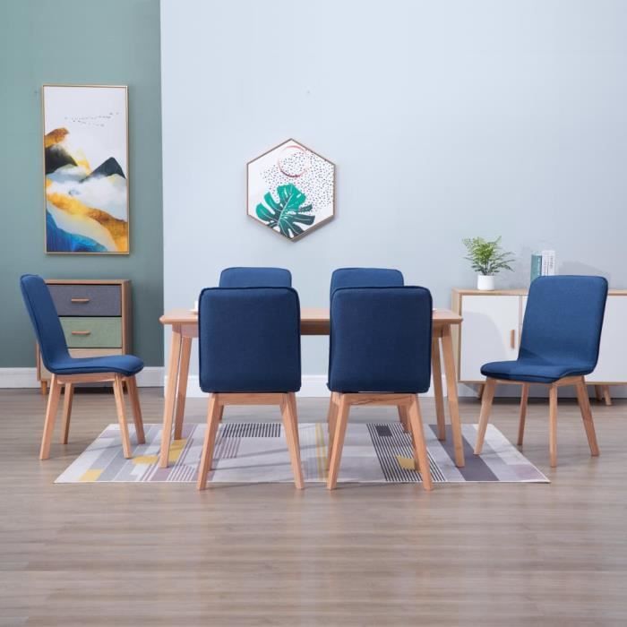 Furnish 1 Chaises de Salle à Manger de Style Nordique et chaises de Salon Bleu foncé avec chaises en métal Robustes pour la Salle à Manger Lot de 2