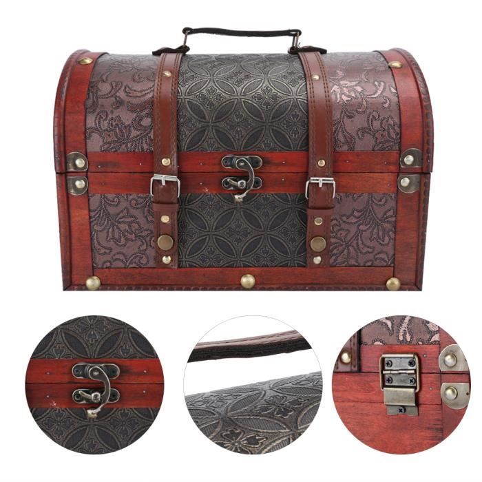Valise Vintage Bleue - Boîte De Rangement Décorative Style Rétro, Neuve