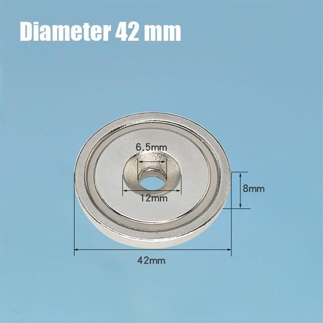 Aimant N52 40mm Aimant Néodyme N52 40x20mm ULIBERMAG - Force Magnétique Puissante - Fixation Levage Garage Aimant Disque N52 40x20mm Force Forte Revêtu Nickel