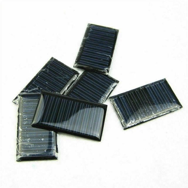 Mini Panneaux Solaires 5V 0.15W 8 Pièces - Silicium Polycristallin Epoxy DIY Jouets, Lampes & Projets Électriques
