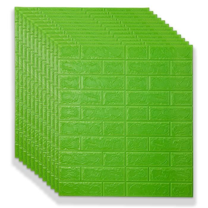 10 Panneaux Muraux 3D Autocollants – PVC Imperméable, 30x30 Cm, Effet Peel And Stick