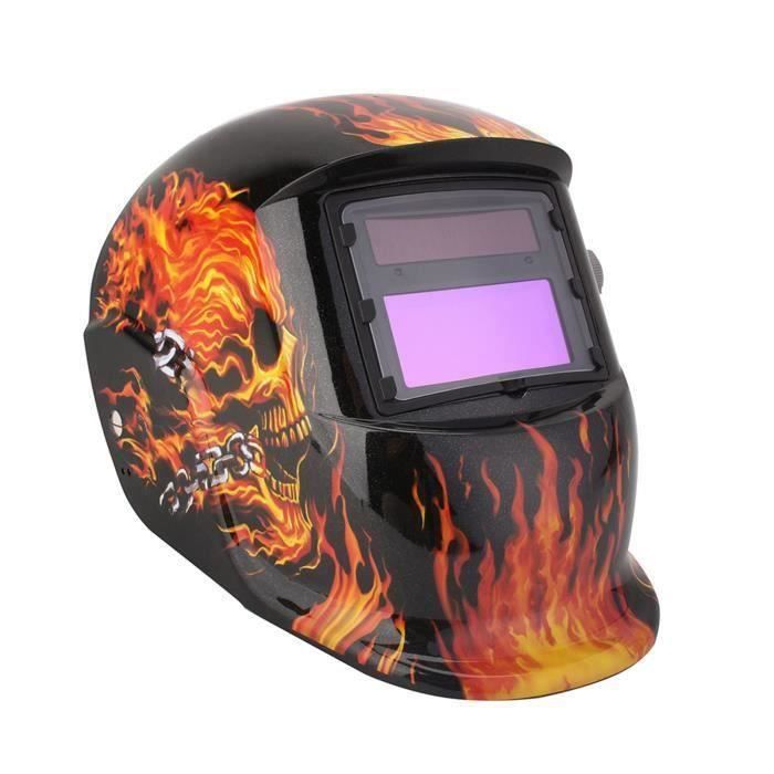ADF550E Lentille Masque Soudage Automatique Solaire – Assombrissement Rapide, Grande Fenêtre, Batterie Incluse
