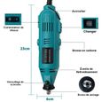 HENGMEI Mini Meuleuse Electrique Outil Rotatif Accessoires Kit 226-Piece pour Projets Artisanaux, Bricolage, Découpage, Gravure-1
