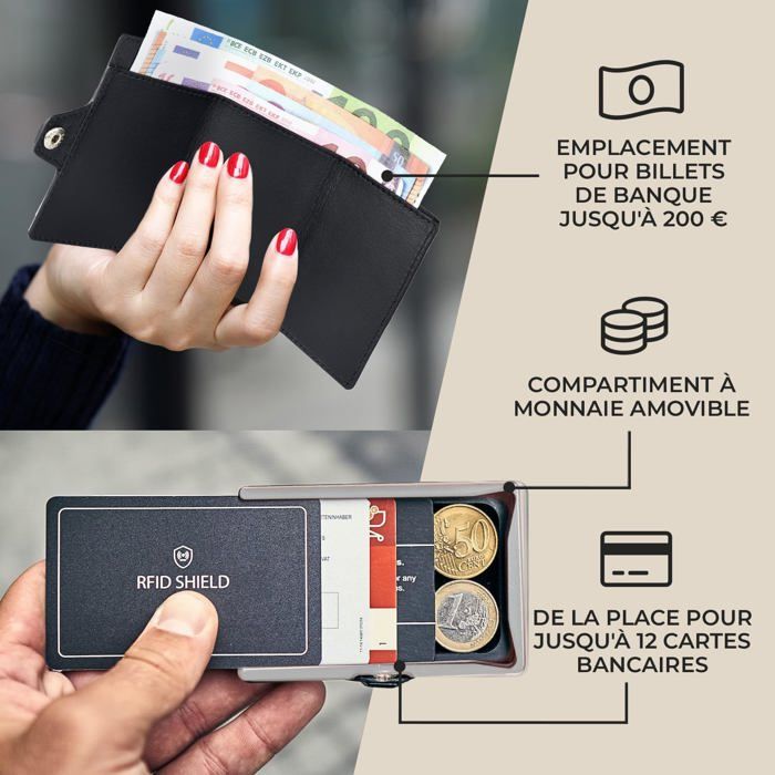 Housse Porte-passeport Avec Compartiment AirTag - En Simili-cuir, Blocage RFID - Couleur Rose - PASCACOO