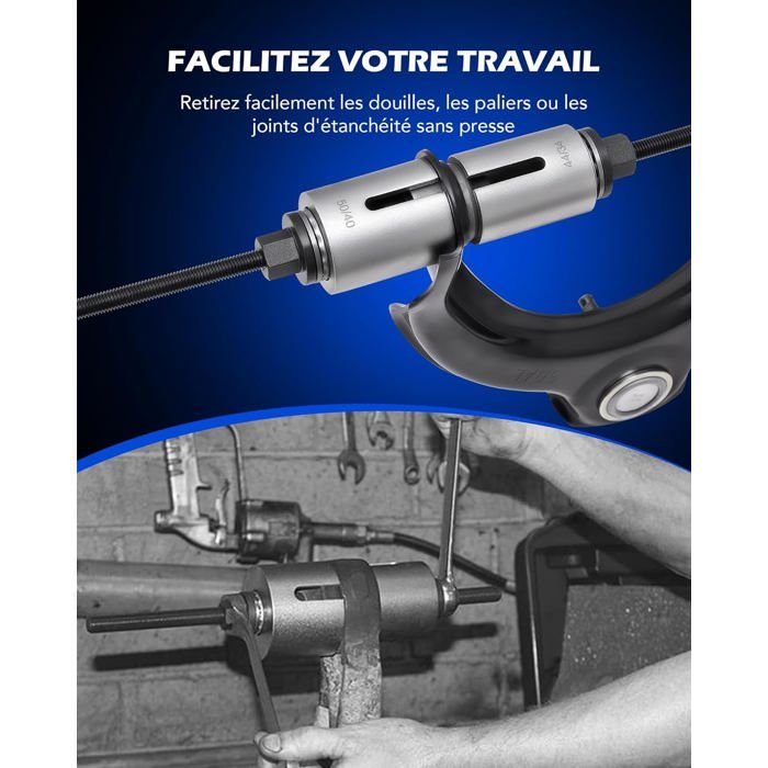 Arrache roulement hydraulique outil de demontage mecanique auto 14 pcs