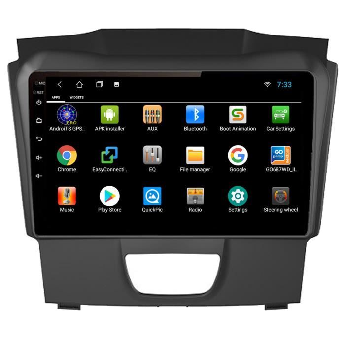  TOTMOX GPS stéréo 1 DIN Bluetooth pour voiture, écran