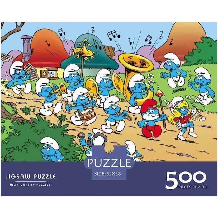 Les Schtroumpfs Puzzle 500 Pieces Adultes Anime Populaire Puzzle
