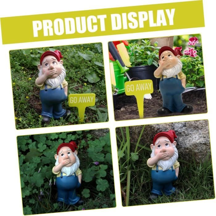 1 Jeu Nains De Jardin Signe De Bienvenue Des Gnomes Nain De Jardin Avec Statue De Nain De Jardin