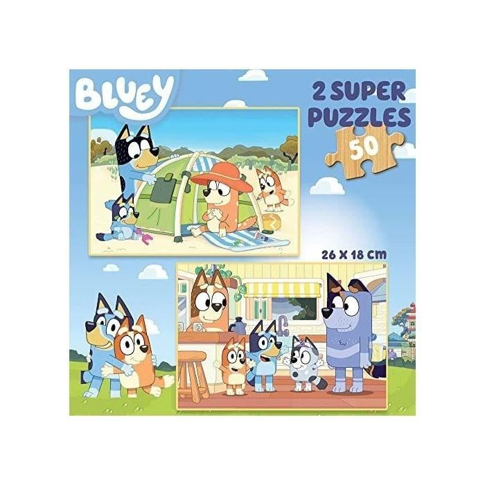 Puzzle en bois Bluey EDUCA - 50 pièces - Dessins animés et BD - Pour ...