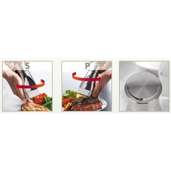 Moulins à sel et poivre "Alexa" 18cm, Ens/2 de Trudeau | Ares Cuisine