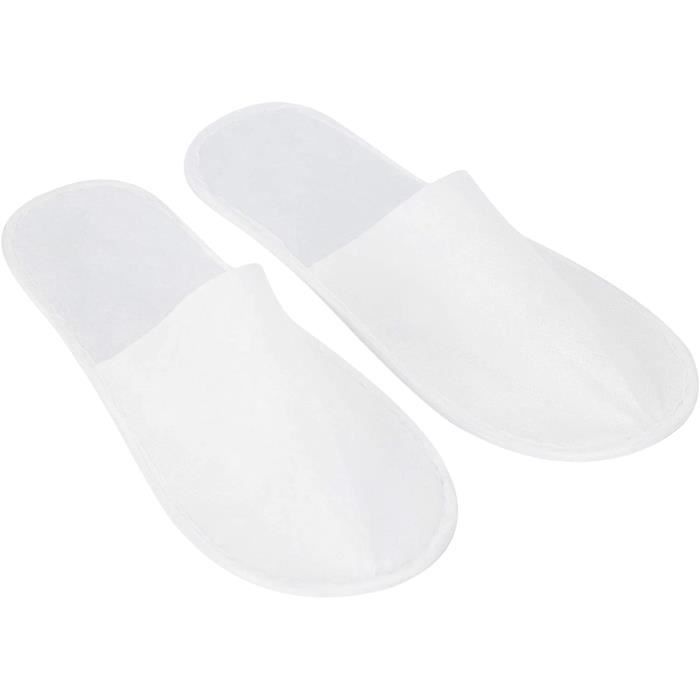 Chausson jetable blanc pour invités de spa et d'hôtel - Respectueux de  l'environnement et non toxique Blanc Blanc - Cdiscount Chaussures
