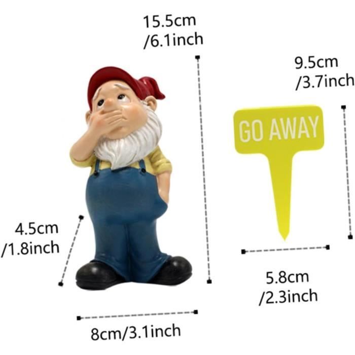 1 Jeu Nains De Jardin Signe De Bienvenue Des Gnomes Nain De Jardin Avec Statue De Nain De Jardin