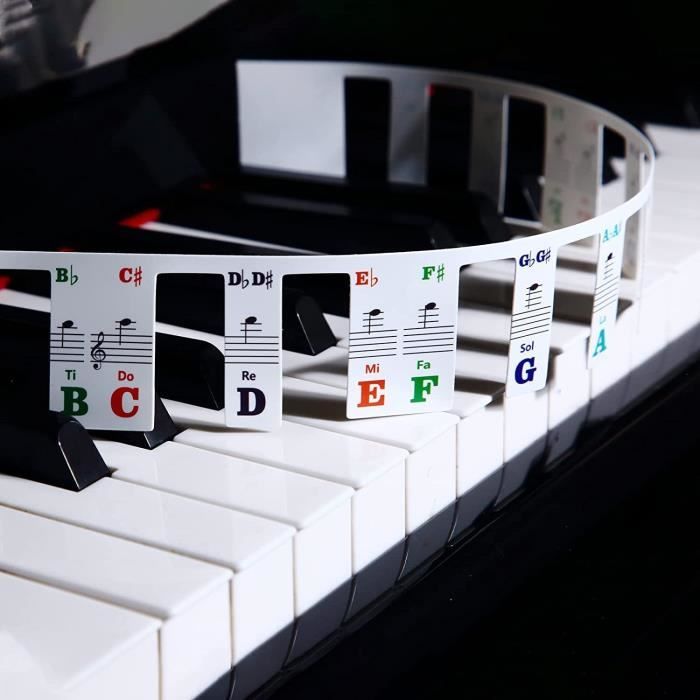 Étiquettes Amovibles Piano,Étiquettes de notes piano,Autocollant Clavier Piano  Amovible,Autocollants pour Notes Piano,Autocollants - Cdiscount Instruments  de musique