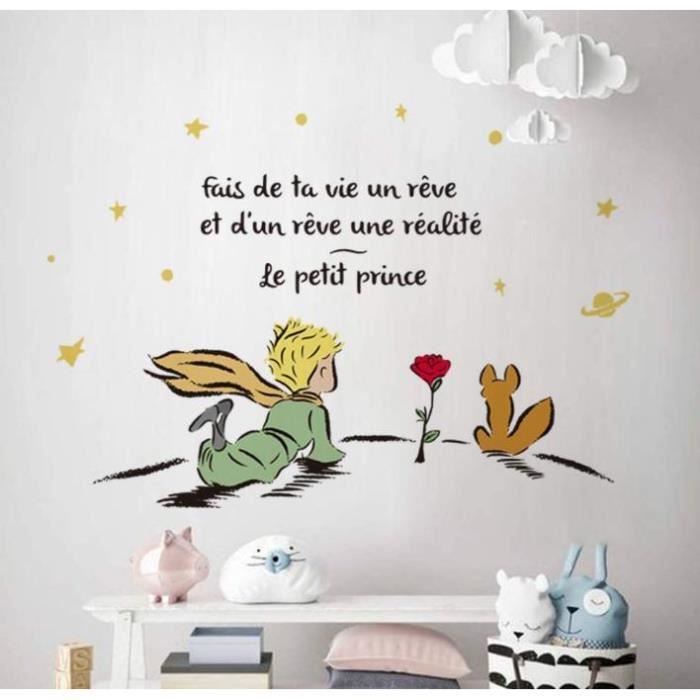 Sticker mural textile Le Petit Prince, pour petits et grands.