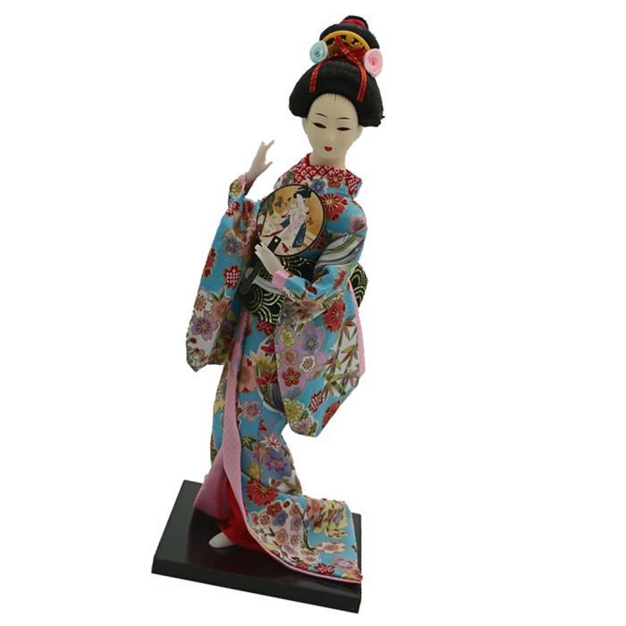 12inch Kimono japonais Geisha Doll Poupée asiatique Figurine miniature  Collectionnable Statues de poupée japonaise pour Décors d'objets de  collection, Style D