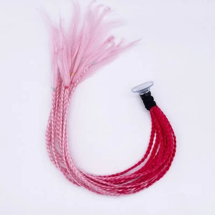 Tresses Décoratives Pour Casque Moto – Attache Ventouse Amovible – Soie Haute Température, Multicolores – Style Unique