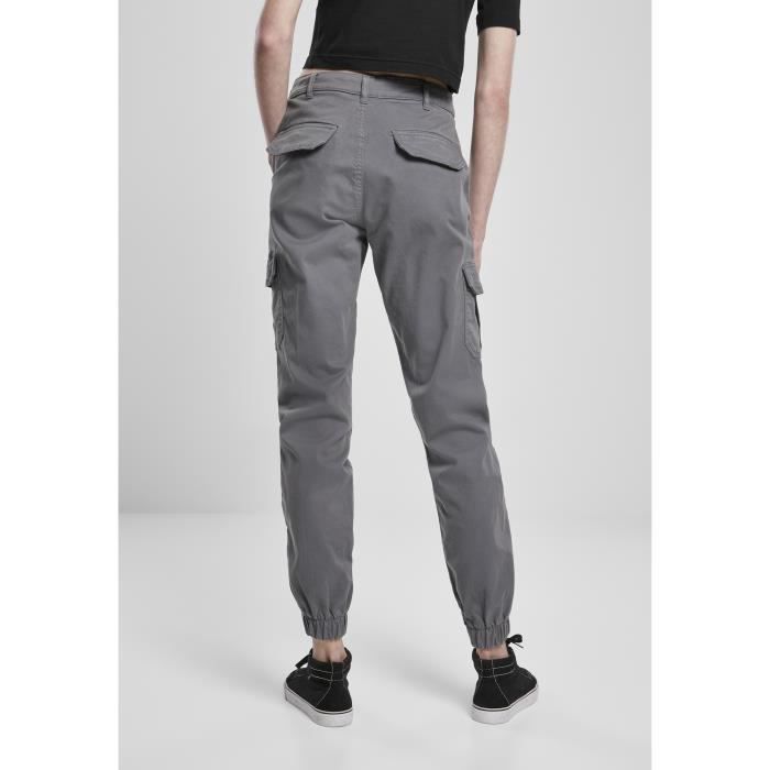 Pantalon cargo gris femme deals