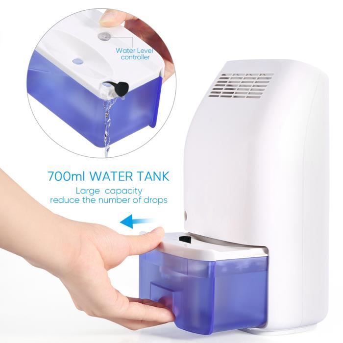 Déshumidificateur Électrique Réservoir d'eau 1100ml