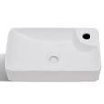 #NEW#7766Joli Lavabo de salle de bain Vasque à Poser Moderne Haut de gamme - Lavabo à trou pour robinet Lave-Mains céramique Blanc p-3