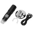 Microscope sans fil Microscope Numérique WiFi USB Grossissement 50-1000X 8 LED Lumière pour Carte de Circuit Inspection HB052-3