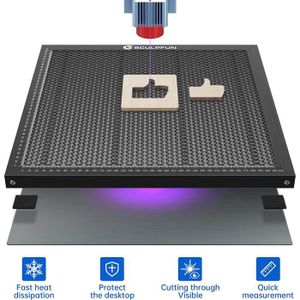 Honeycomb Table De Travail Pour Machine à Graver Laser - 400 X 400 X 22 Mm Avec Plaque En Aluminium Compatible Avec Differentes Machines A Graver 86520939