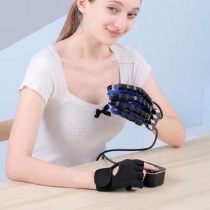 Gants D'entraînement Auxiliaires Pour Main - Anti-spasticité - Noir Standard Coton Et Velcro