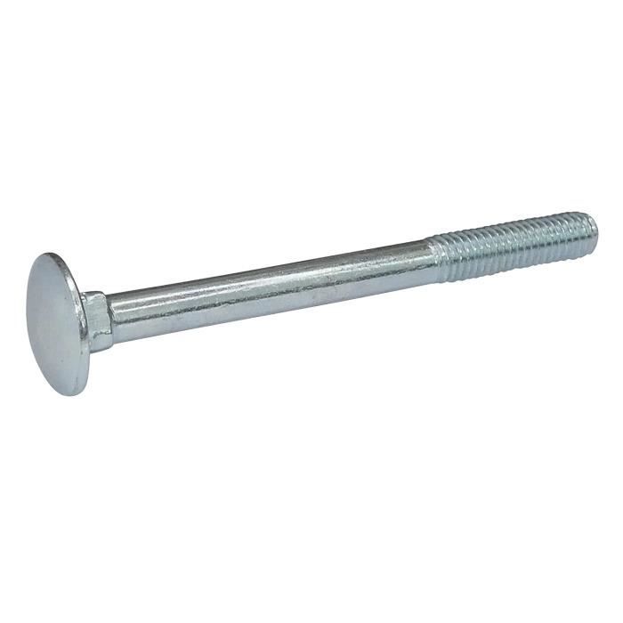 Boulon de carrosserie SECCARO M6 x 30 mm, acier inoxydable V2A VA A2, DIN 603 / ISO 8677, tête ronde à col carré, 20 pièces